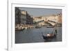 Gondolas on the Grand Canal at the Rialto Bridge, Venice, Unesco World Heritage Site, Veneto, Italy-James Emmerson-Framed Photographic Print