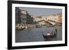 Gondolas on the Grand Canal at the Rialto Bridge, Venice, Unesco World Heritage Site, Veneto, Italy-James Emmerson-Framed Photographic Print