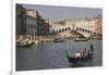 Gondolas on the Grand Canal at the Rialto Bridge, Venice, Unesco World Heritage Site, Veneto, Italy-James Emmerson-Framed Photographic Print