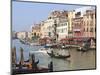 Gondolas on the Grand Canal, Venice, UNESCO World Heritage Site, Veneto, Italy, Europe-Amanda Hall-Mounted Photographic Print