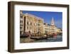 Gondolas on the Grand Canal, winter afternoon sun, Venice, UNESCO World Heritage Site, Veneto, Ital-Eleanor Scriven-Framed Photographic Print