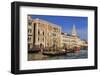 Gondolas on the Grand Canal, winter afternoon sun, Venice, UNESCO World Heritage Site, Veneto, Ital-Eleanor Scriven-Framed Photographic Print