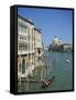 Gondolas on the Grand Canal with Santa Maria Della Salute in the Background, Venice, Veneto, Italy-Lightfoot Jeremy-Framed Stretched Canvas