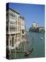 Gondolas on the Grand Canal with Santa Maria Della Salute in the Background, Venice, Veneto, Italy-Lightfoot Jeremy-Stretched Canvas