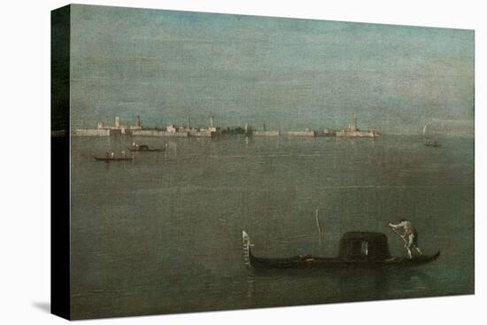 Gondolas on the Lagoon (Grey Lagoo), 1765-Francesco Guardi-Stretched Canvas