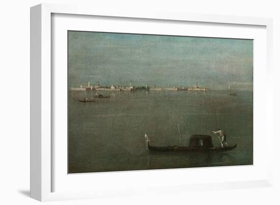 Gondolas on the Lagoon (Grey Lagoo), 1765-Francesco Guardi-Framed Giclee Print