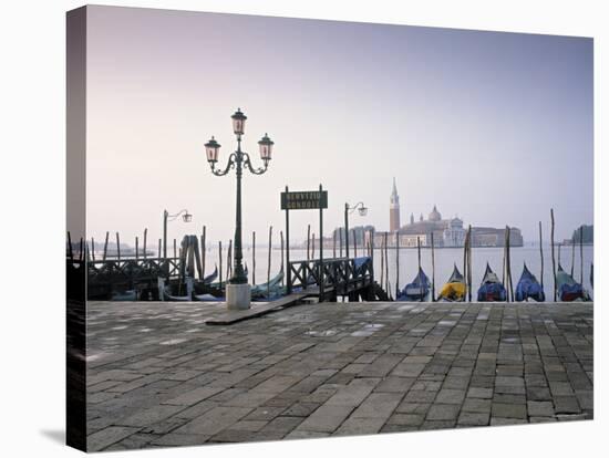 Gondolas, St. Mark's Square, Venice, Italy-Jon Arnold-Stretched Canvas