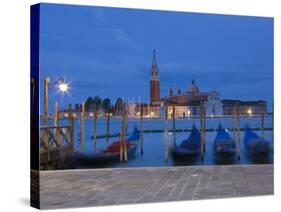 Gondolas, St, Mark's Square, Venice, Italy-Doug Pearson-Stretched Canvas
