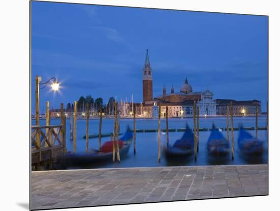 Gondolas, St, Mark's Square, Venice, Italy-Doug Pearson-Mounted Photographic Print