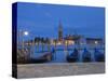 Gondolas, St, Mark's Square, Venice, Italy-Doug Pearson-Stretched Canvas
