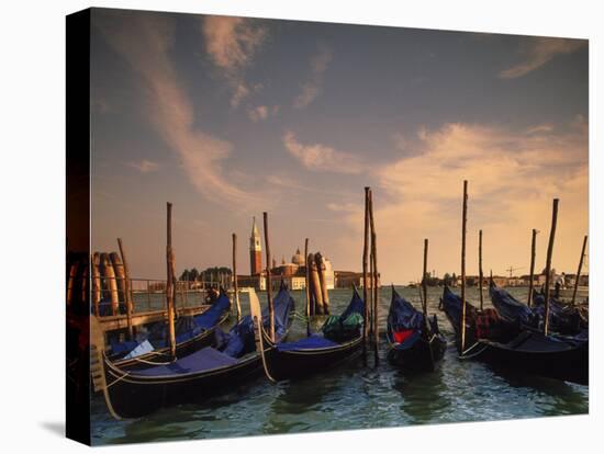 Gondolas, Venice, Italy-Angelo Cavalli-Stretched Canvas