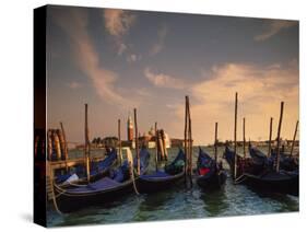 Gondolas, Venice, Italy-Angelo Cavalli-Stretched Canvas