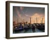 Gondolas, Venice, Italy-Angelo Cavalli-Framed Premium Photographic Print