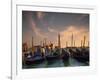 Gondolas, Venice, Italy-Angelo Cavalli-Framed Photographic Print