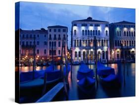 Gondolas, Venice, Italy-Peter Adams-Stretched Canvas