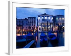 Gondolas, Venice, Italy-Peter Adams-Framed Photographic Print