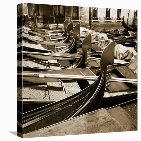 Gondolas, Venice, Italy-Jon Arnold-Stretched Canvas