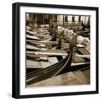 Gondolas, Venice, Italy-Jon Arnold-Framed Photographic Print