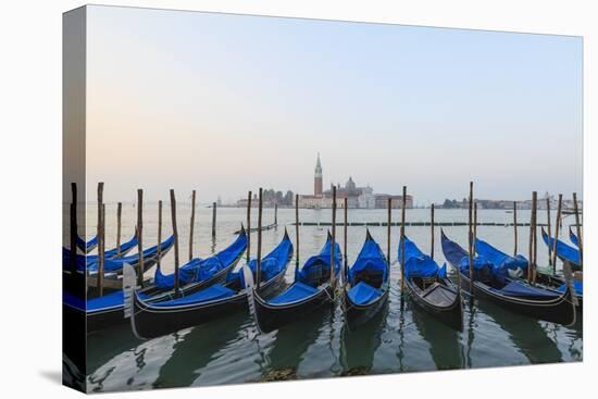 Gondolas, Venice, Italy-Fraser Hall-Stretched Canvas