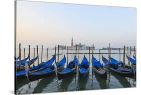 Gondolas, Venice, Italy-Fraser Hall-Stretched Canvas