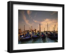 Gondolas, Venice, Italy-Angelo Cavalli-Framed Photographic Print