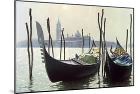 Gondolas, Venice-Zhen-Huan Lu-Mounted Giclee Print