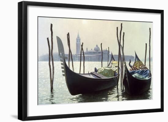 Gondolas, Venice-Zhen-Huan Lu-Framed Giclee Print