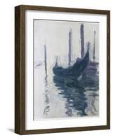 Gondoles à Venise-Claude Monet-Framed Giclee Print