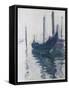 Gondoles à Venise-Claude Monet-Framed Stretched Canvas