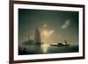 Gondolier at Sea by Night, 1843-Ivan Konstantinovich Aivazovsky-Framed Giclee Print