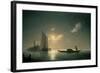 Gondolier at Sea by Night, 1843-Ivan Konstantinovich Aivazovsky-Framed Giclee Print