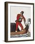 Gondolier in Venice, 18th Century, Italy-null-Framed Giclee Print