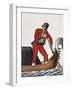 Gondolier in Venice, 18th Century, Italy-null-Framed Giclee Print