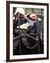 Gondolier Relaxing in Gondola, Venice, Veneto, Italy-Adam Woolfitt-Framed Photographic Print