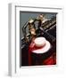 Gondolier's Hat and Detail of Gondola, Venice, Veneto, Italy-Steve Vidler-Framed Photographic Print