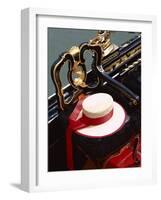 Gondolier's Hat and Detail of Gondola, Venice, Veneto, Italy-Steve Vidler-Framed Photographic Print