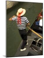 Gondolier, Venice, Italy-Neil Farrin-Mounted Photographic Print