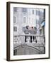 Gondoliers Chatting on Bridge, Near San Marco, Venice, Veneto, Italy-Lee Frost-Framed Photographic Print