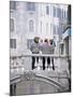 Gondoliers Chatting on Bridge, Near San Marco, Venice, Veneto, Italy-Lee Frost-Mounted Photographic Print