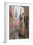 Gondoliers in Back Canal of Venice, Italy-Terry Eggers-Framed Photographic Print