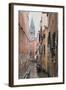 Gondoliers in Back Canal of Venice, Italy-Terry Eggers-Framed Photographic Print