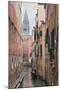 Gondoliers in Back Canal of Venice, Italy-Terry Eggers-Mounted Photographic Print