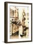 Gondoliers in Venice Vintage-Dorothy Berry-Lound-Framed Giclee Print