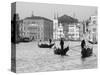 Gondoliers on the Gran Canal, Venice, Veneto Region, Italy-Nadia Isakova-Stretched Canvas