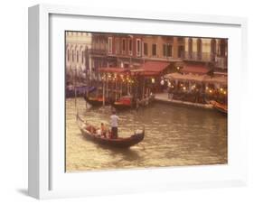 Gondoliers on the Grand Canal, Venice, Italy-Stuart Westmoreland-Framed Premium Photographic Print