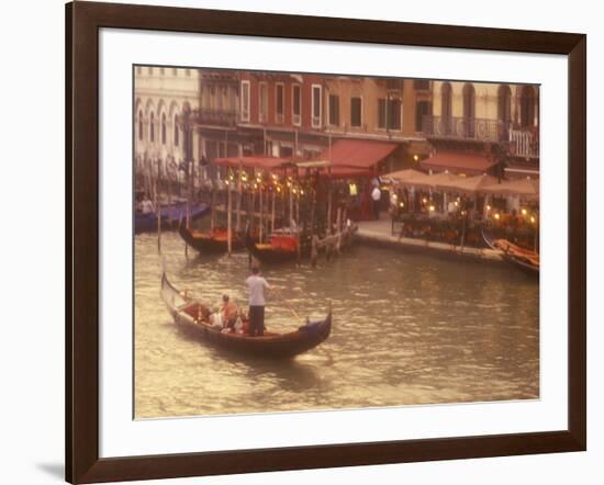 Gondoliers on the Grand Canal, Venice, Italy-Stuart Westmoreland-Framed Photographic Print