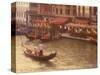 Gondoliers on the Grand Canal, Venice, Italy-Stuart Westmoreland-Stretched Canvas
