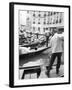 Gondoliers, Venice, Italy-Walter Bibikow-Framed Premium Photographic Print