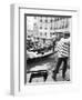 Gondoliers, Venice, Italy-Walter Bibikow-Framed Photographic Print