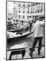 Gondoliers, Venice, Italy-Walter Bibikow-Mounted Photographic Print